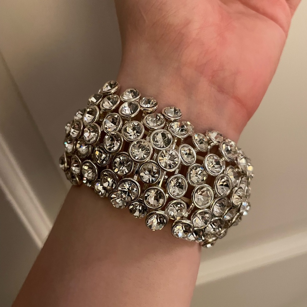 Fashion rhinestone chunky bracelet